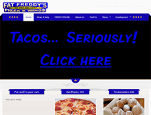 Tablet Screenshot of fatfreddyspizza.com
